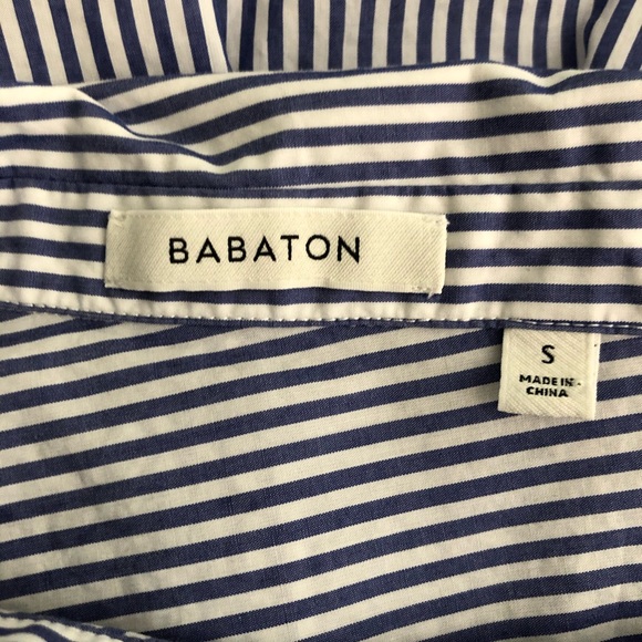 Aritzia Babaton Abram striped long sleeve blouse - Picture 12 of 14